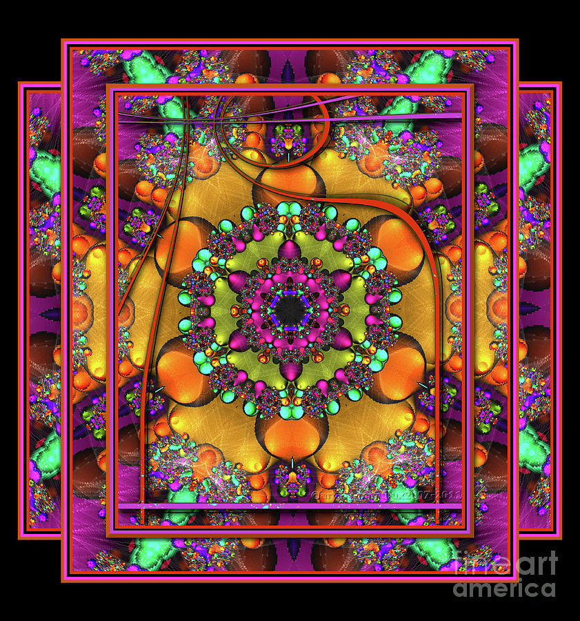 001 - Mandala Digital Art by Mimulux Patricia No
