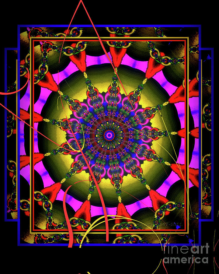 002 - Mandala Digital Art by Mimulux Patricia No