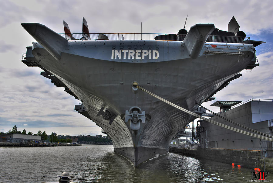002 Intrepid Aircraft Carrier Photograph by Michael Frank Jr