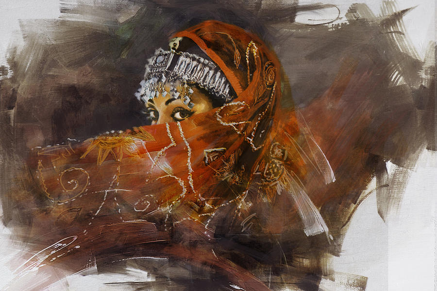 002 Pakhtun  Painting by Mahnoor Shah