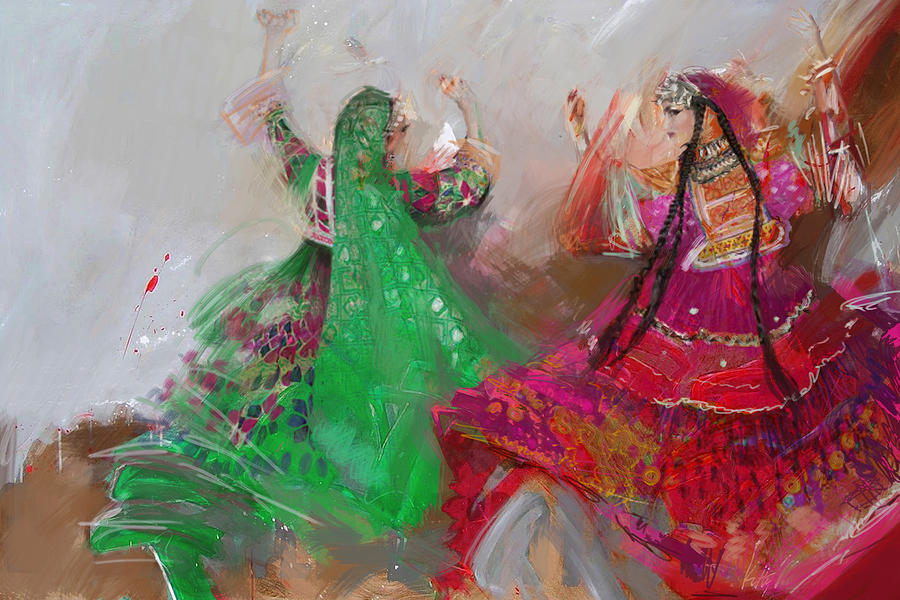 003 Pakhtun B Painting by Maryam Mughal