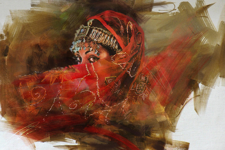 002 Pakhtun B Painting by Mahnoor Shah