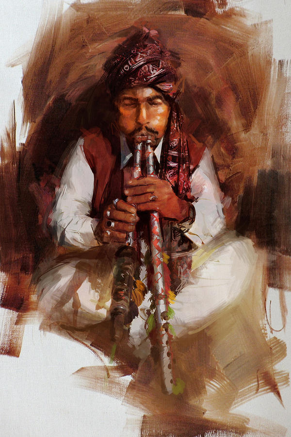 Music Painting - 005 Sindh by Mahnoor Shah
