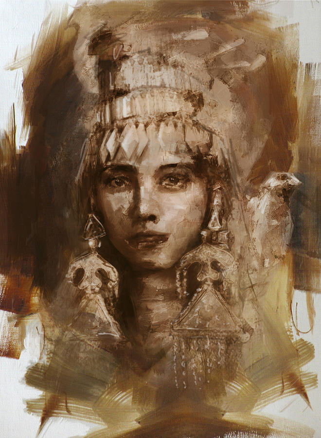 006 Kazakhstan Culture Painting by Mahnoor Shah