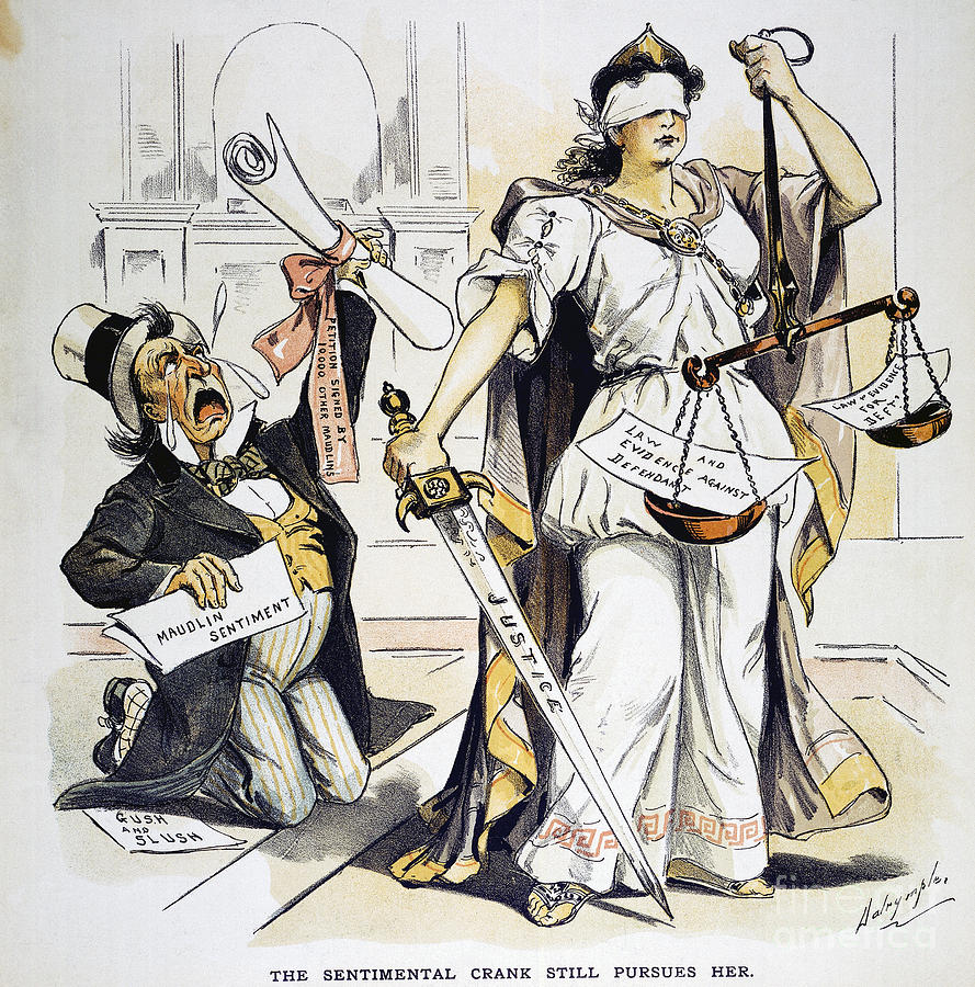 1893 Painting - Justice Cartoon #0062122 by Granger