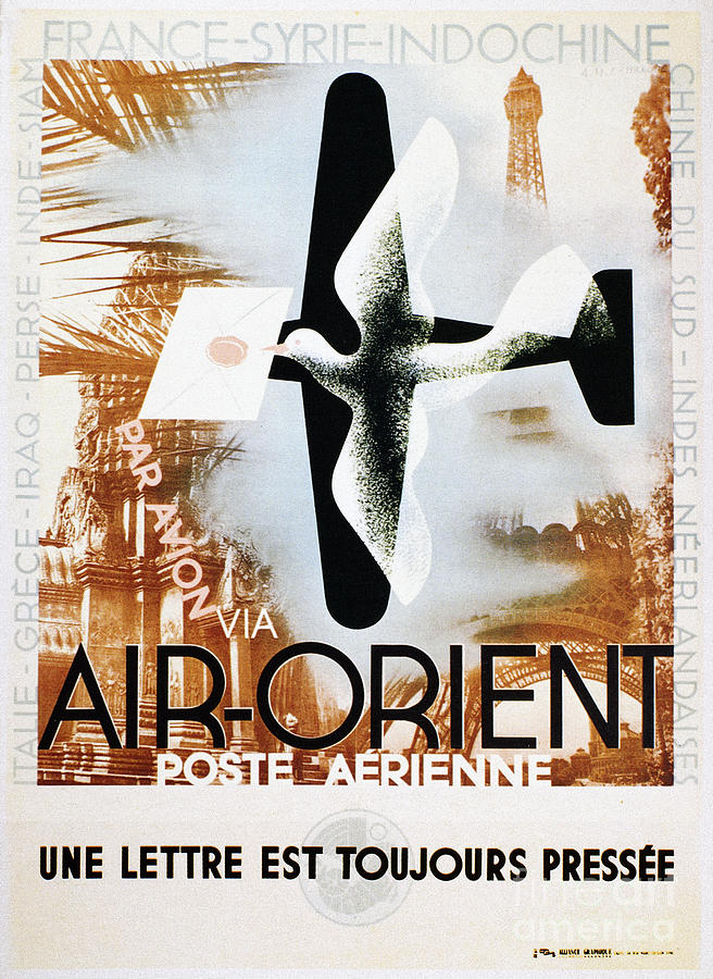 Aviation Poster, 1932 Painting by Granger