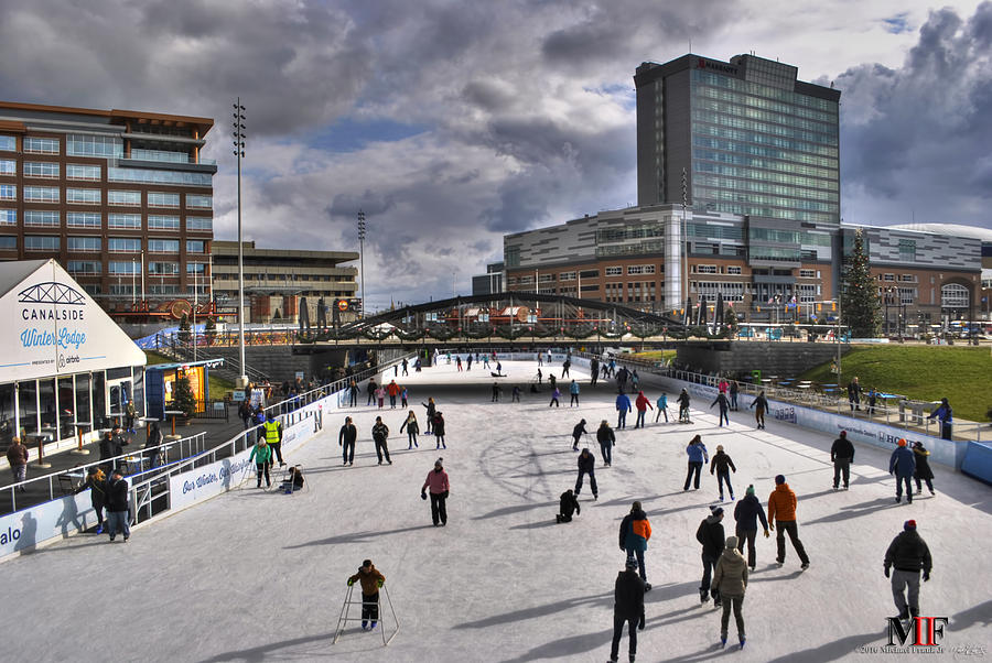 01 Canalside Ice Skaters 10dec16 Photograph by Michael Frank Jr