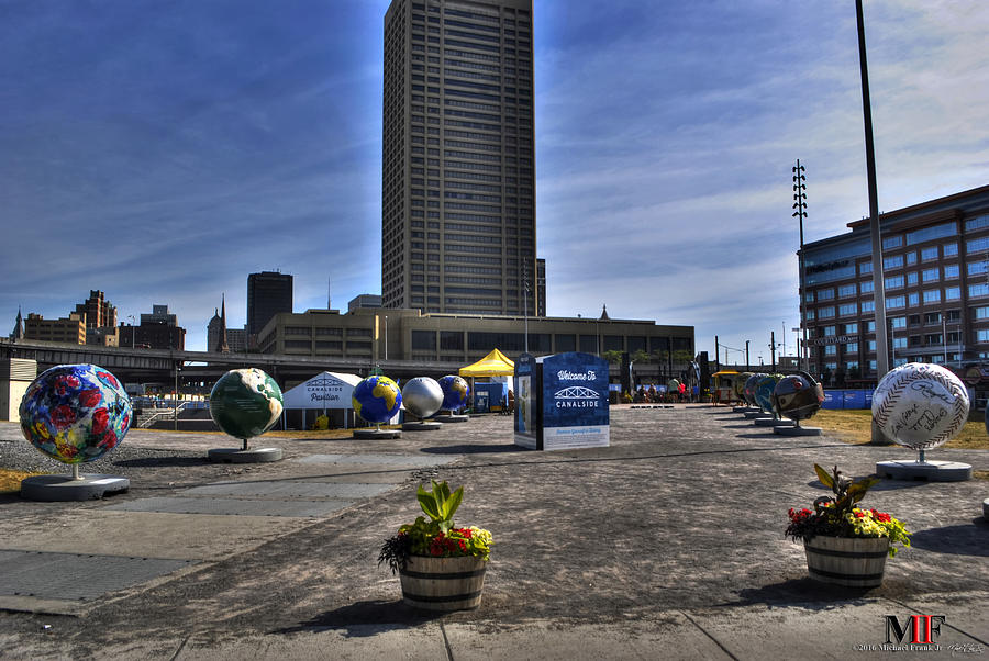 01 GLOBES at CANALSIDE Photograph by Michael Frank Jr