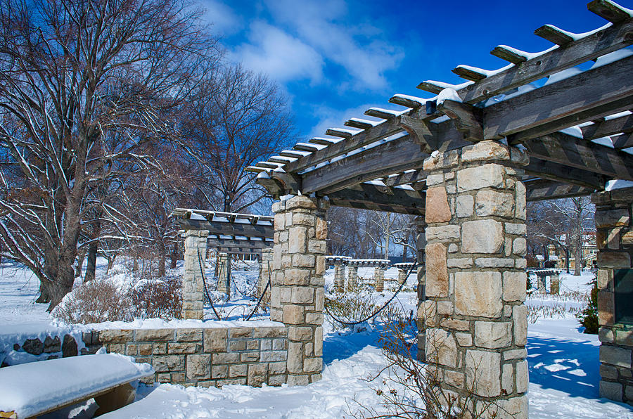 01 Kansas City Winter in Loose Park Photograph by John Diebolt Fine