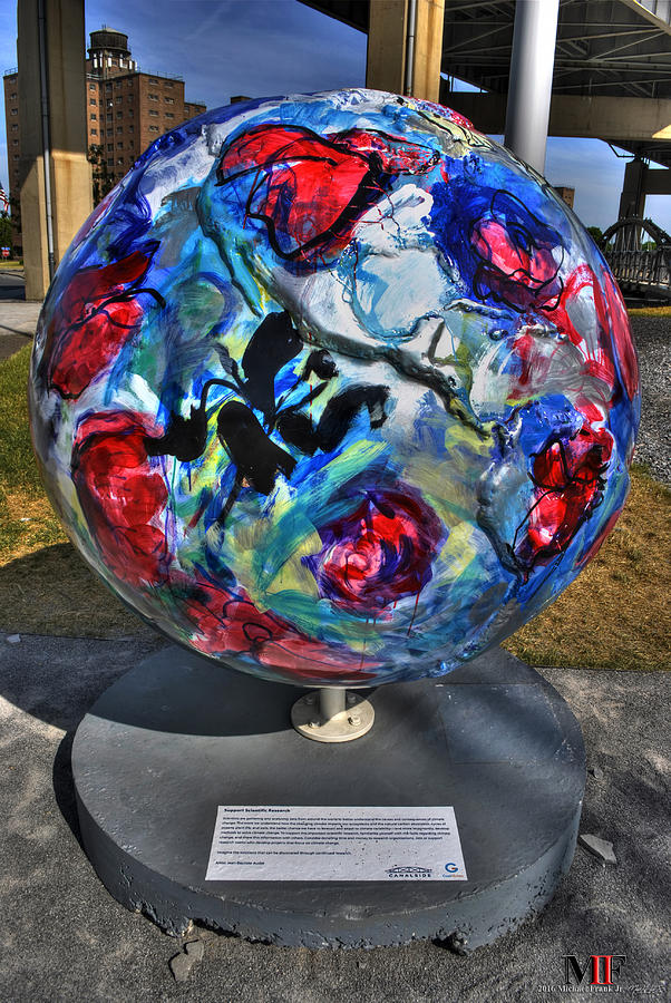 Buffalo Photograph - 010 GLOBES at CANALSIDE by Michael Frank Jr