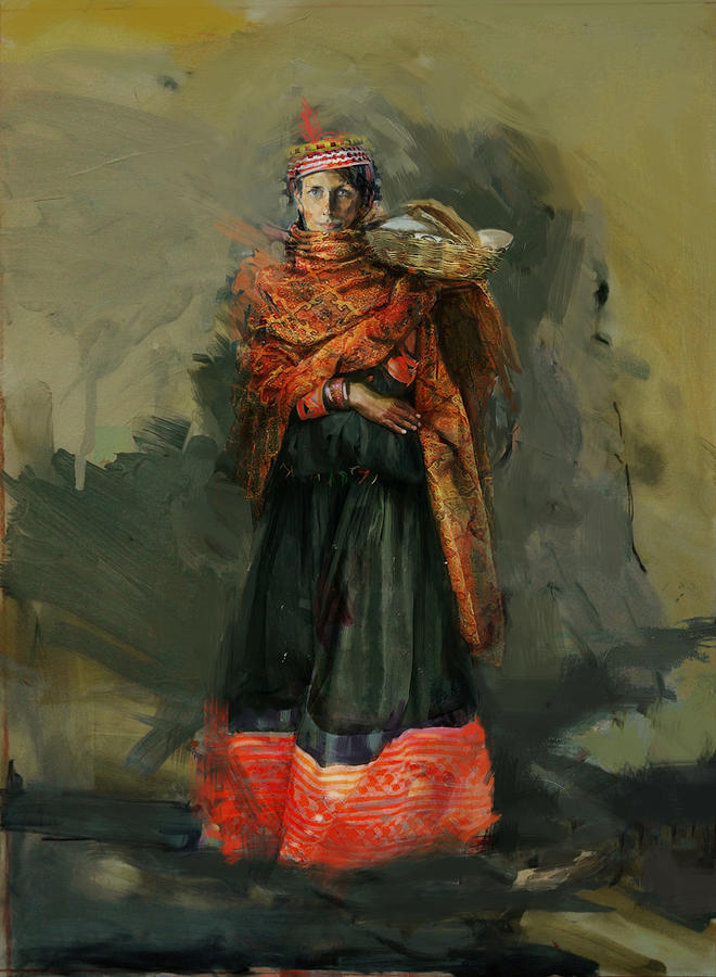 010 Kazakhstan Culture Painting by Maryam Mughal