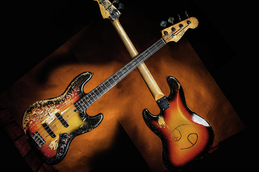 Rock And Roll Photograph - 01.1834 011.1834c Jazz Bass 1969 Old 69 #011834 by M K Miller