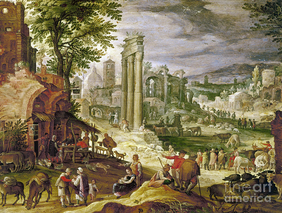 Architecture Painting - Roman Forum, 16th Century #0124031 by Granger