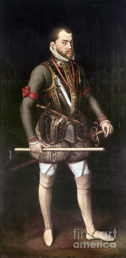 Philip II Of Spain (1527-1598) #0128797 Painting by Granger