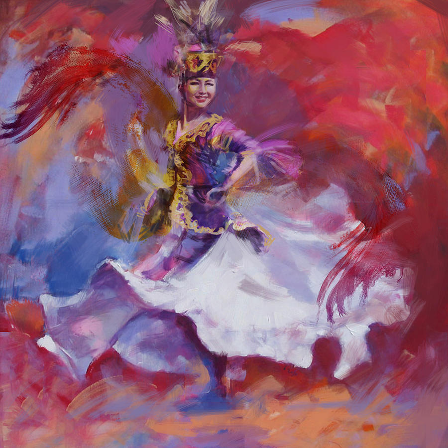 014 Kazakhstan Culture Painting by Maryam Mughal