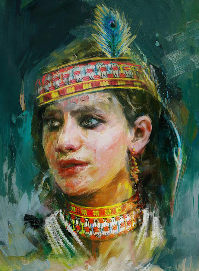 015 Kazakhstan Culture Painting by Maryam Mughal