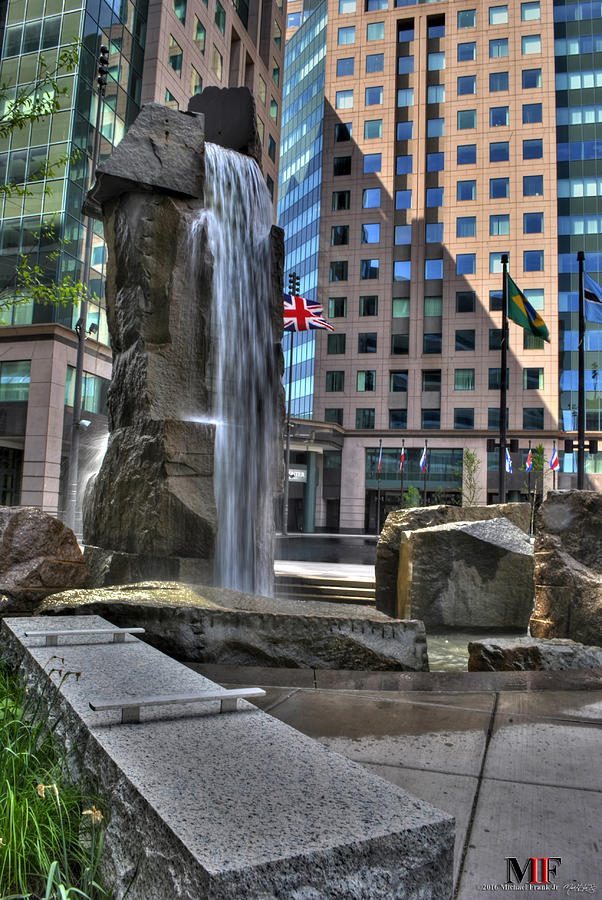 02 Fountain Plaza Photograph by Michael Frank Jr