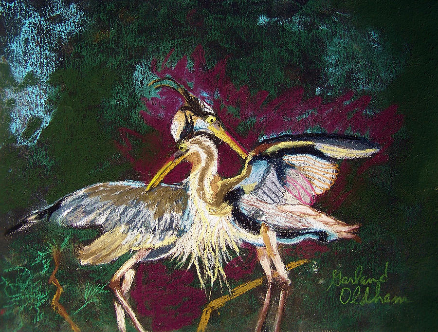 021916 Blue Heron's Dance by Garland Oldham 021916 Blue Heron's Dance by Garland Oldham