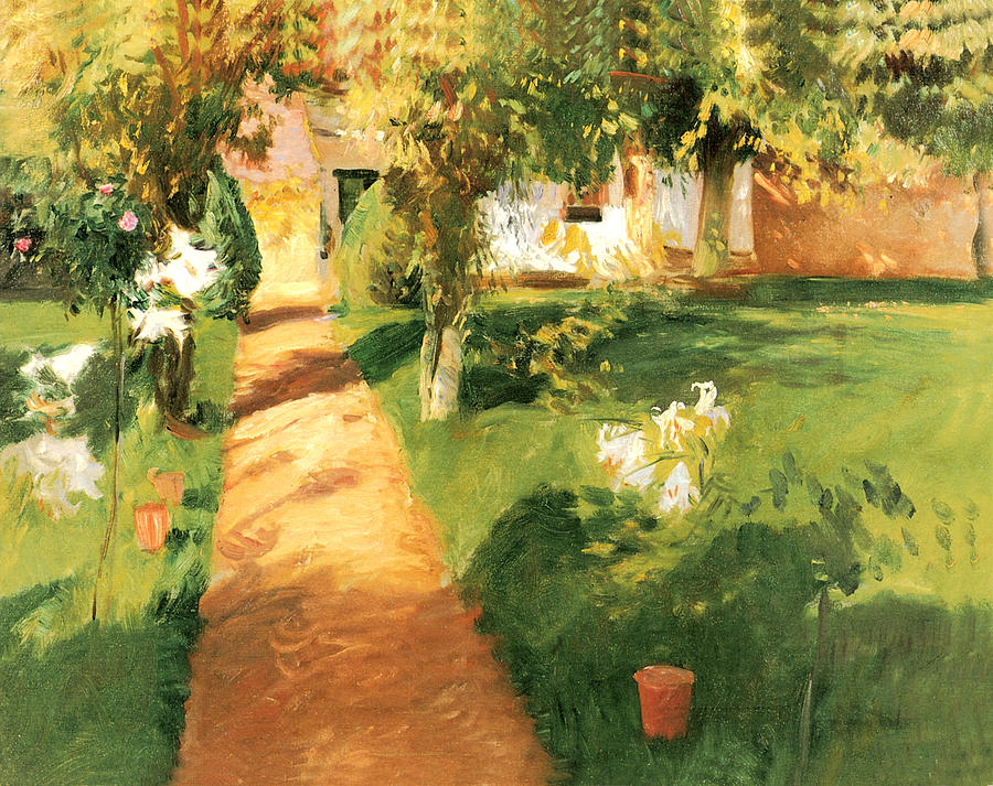 Millets Garden Painting by John Singer Sargent