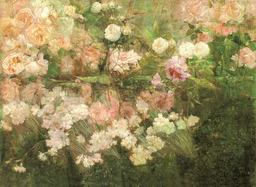 Garden In May Painting by Maria Oakey Dewing