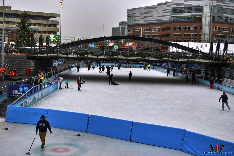03 Canalside Ice Skaters 2017 Photograph by Michael Frank Jr