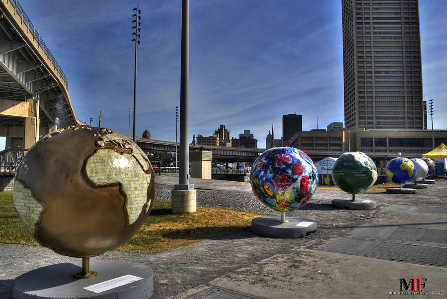03 GLOBES at CANALSIDE Photograph by Michael Frank Jr