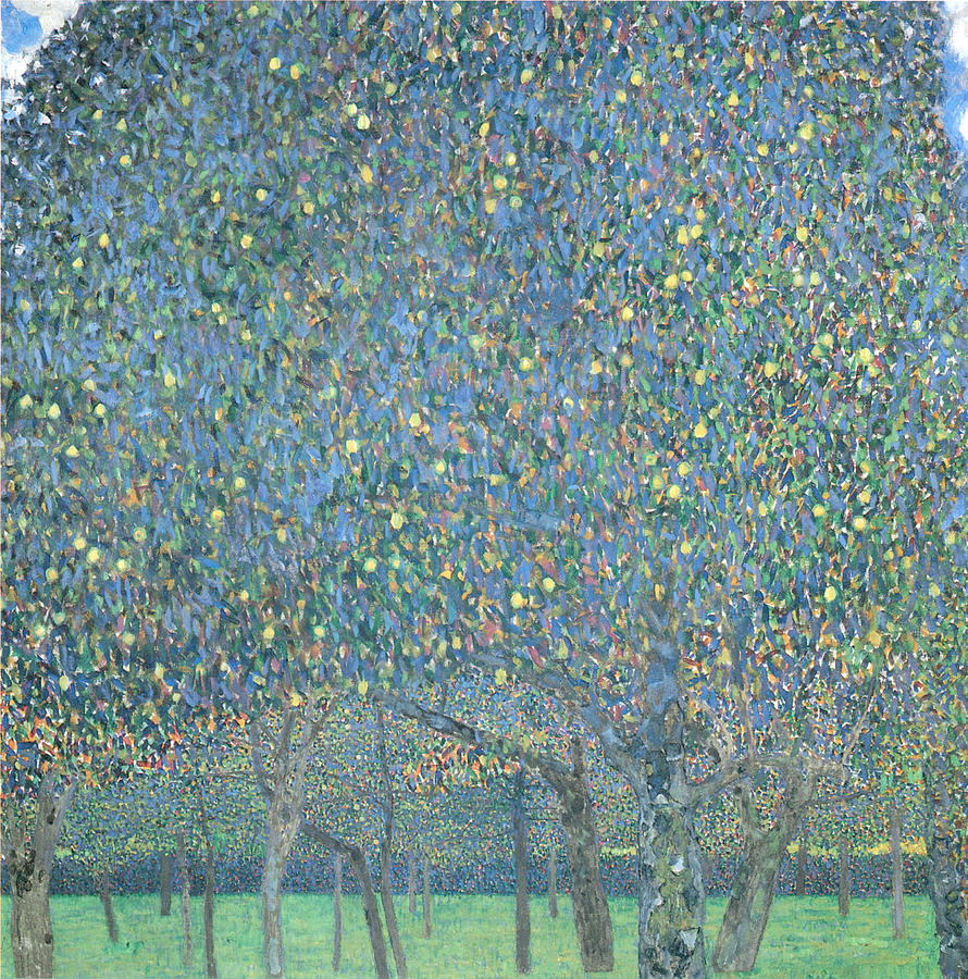 Pear Tree Painting by Gustav Klimt
