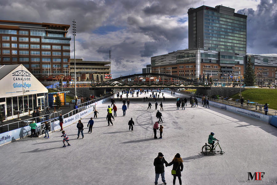 04 Canalside Ice Skaters 10dec16 Photograph by Michael Frank Jr