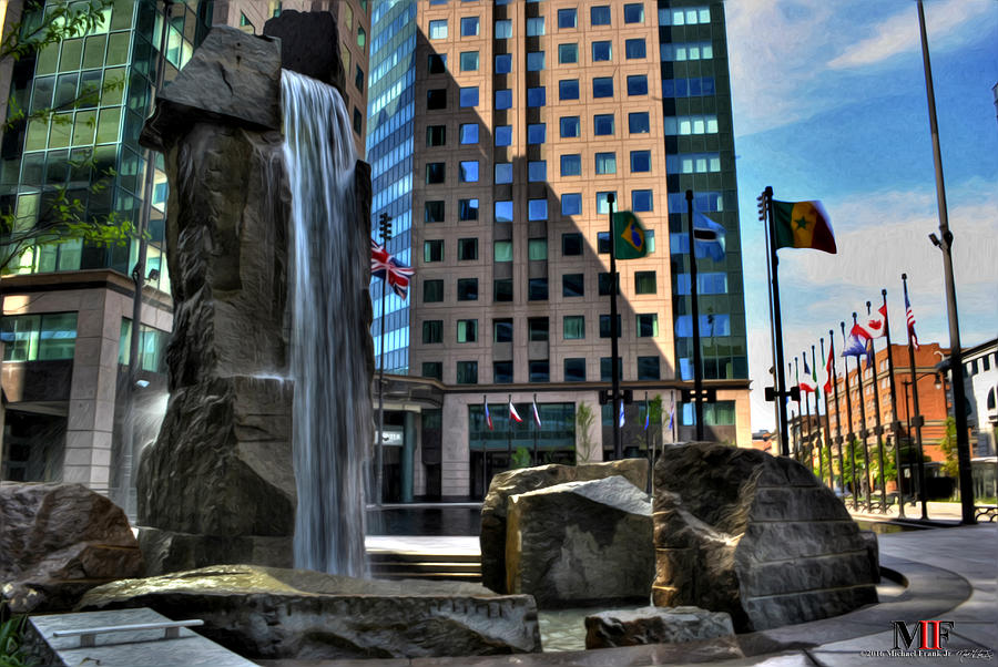 04 Fountain Plaza Photograph by Michael Frank Jr