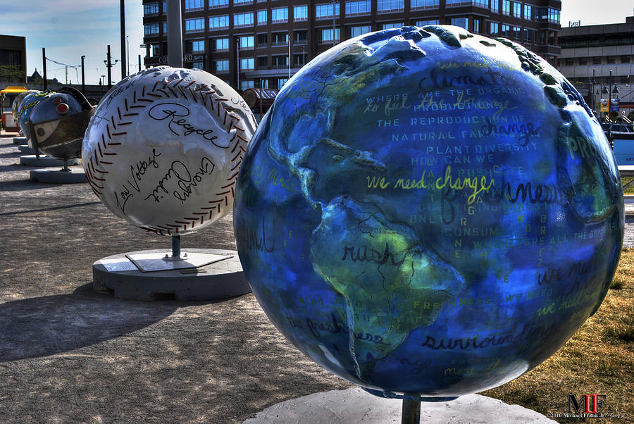 04 GLOBES at CANALSIDE Photograph by Michael Frank Jr