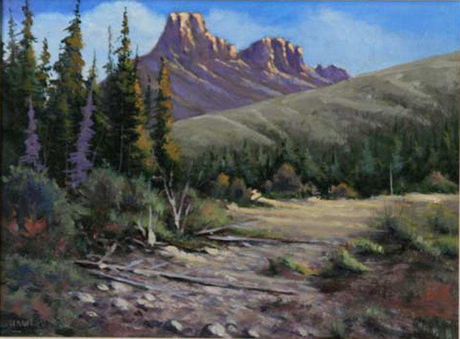 040610-912 Horse Thief Creek Painting by Kenneth Shanika | Fine Art America