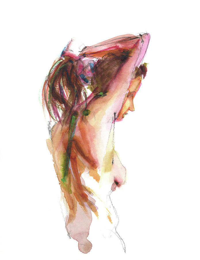 Nude Drawing - Untitled #546 by Chris N Rohrbach