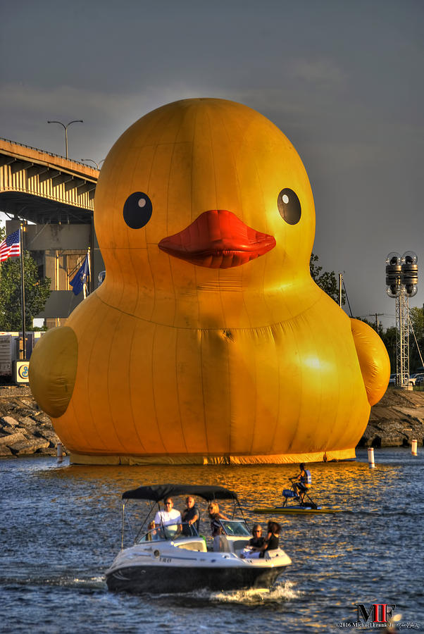 05 Worlds Largest Rubber Duck  At Canalside 2016 Photograph by Michael Frank Jr