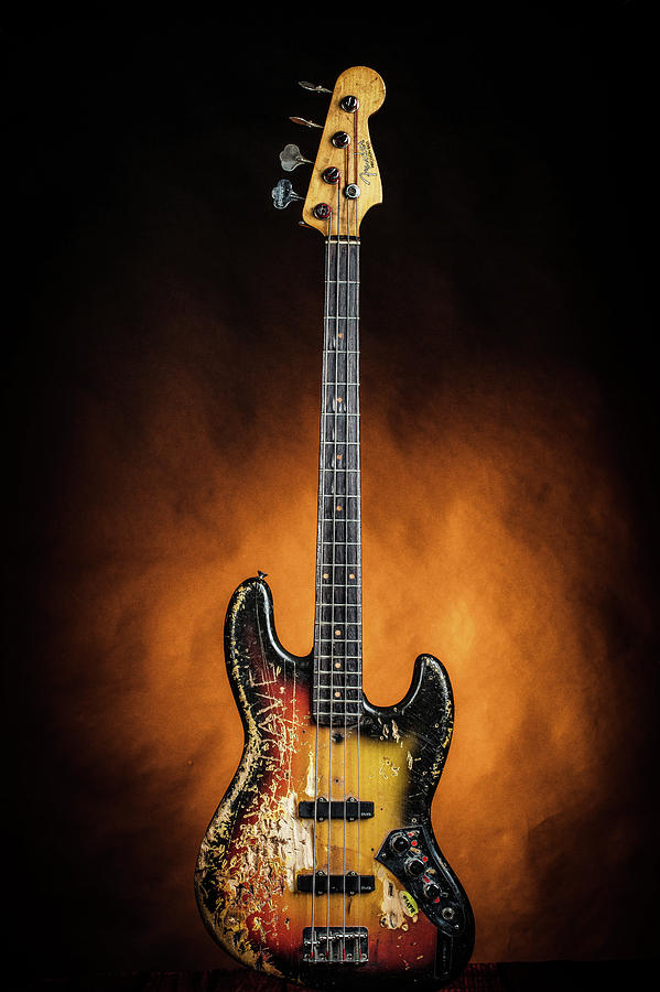 Rock And Roll Photograph - 05.1834 011.1834c Jazz Bass 1969 Old 69 #051834 by M K Miller