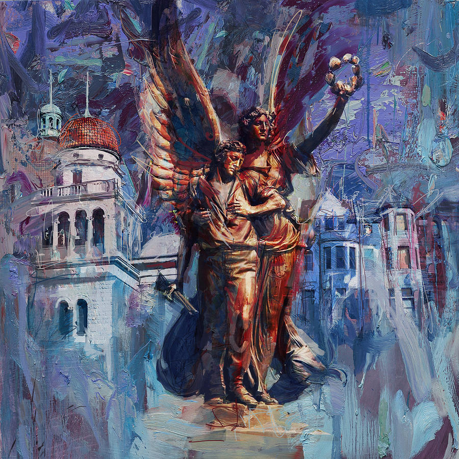 064 Spirit of the Confederacy Monument Painting by Maryam Mughal
