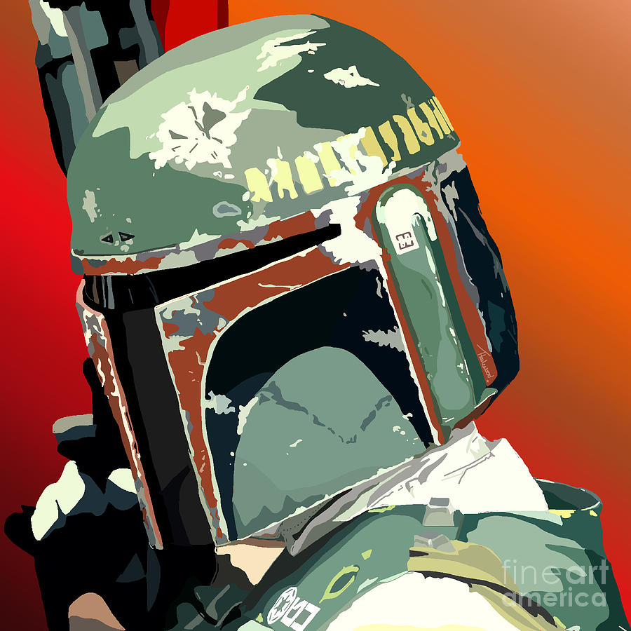 Bobba Fett Painting - 067. Hes No Good To Me Dead by Tam Hazlewood Bobba Fett Painting - 067. Hes No Good To Me Dead by Tam Hazlewood