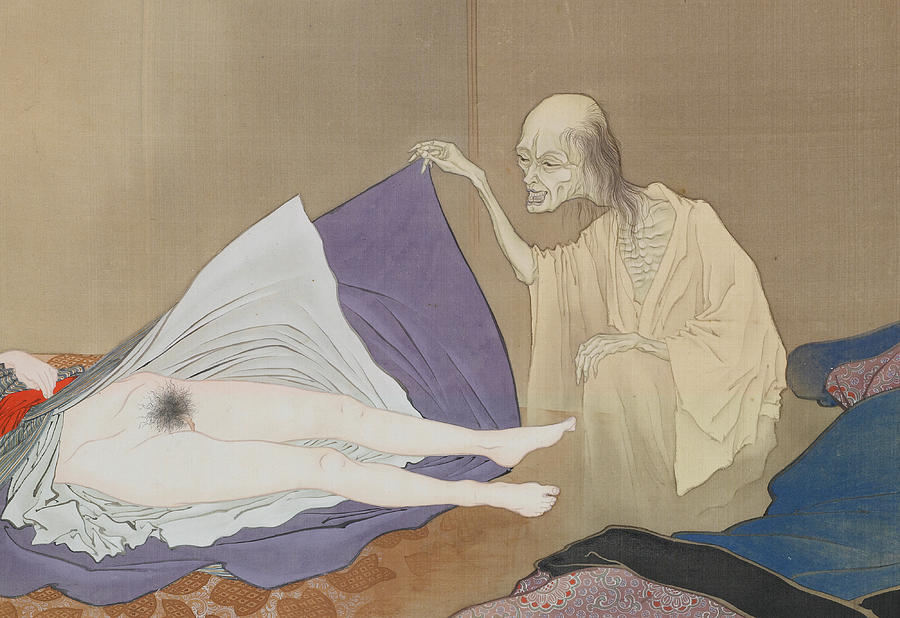 09-Twelve Erotic Scenes  Painting by Kobayashi Eitaku