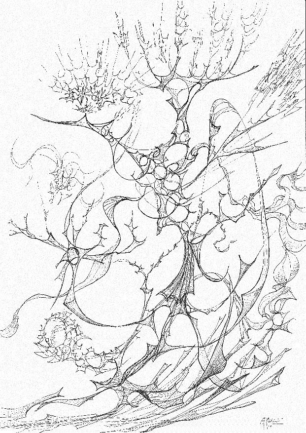 0910-14 Drawing by Charles Cater