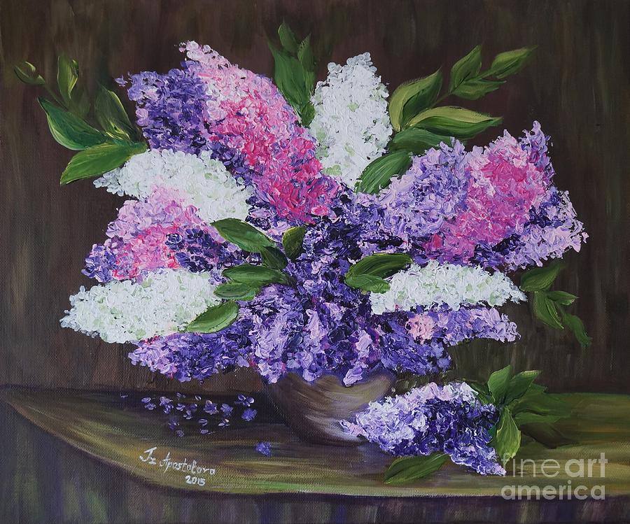 Lilacs Painting by Tzvetanka Apostolova - Fine Art America