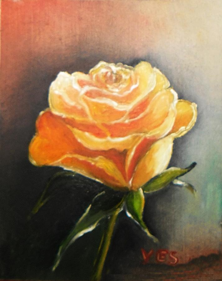  Yellow Roses #1 Painting by Vesna Martinjak