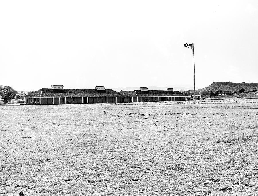 1009.508 Fort Davis Texas Classic Black and White Photograph by M K Miller