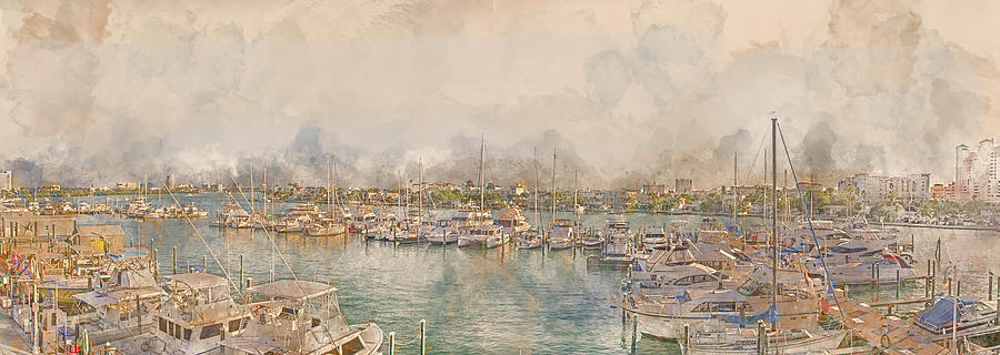 10879 Clearwater Marina Digital Art by Pamela Williams 10879 Clearwater Marina Digital Art by Pamela Williams
