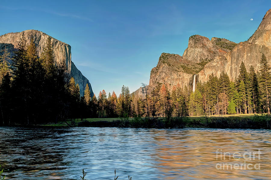 1253 Moon Over Yosemite Valley Photograph by Steve Sturgill