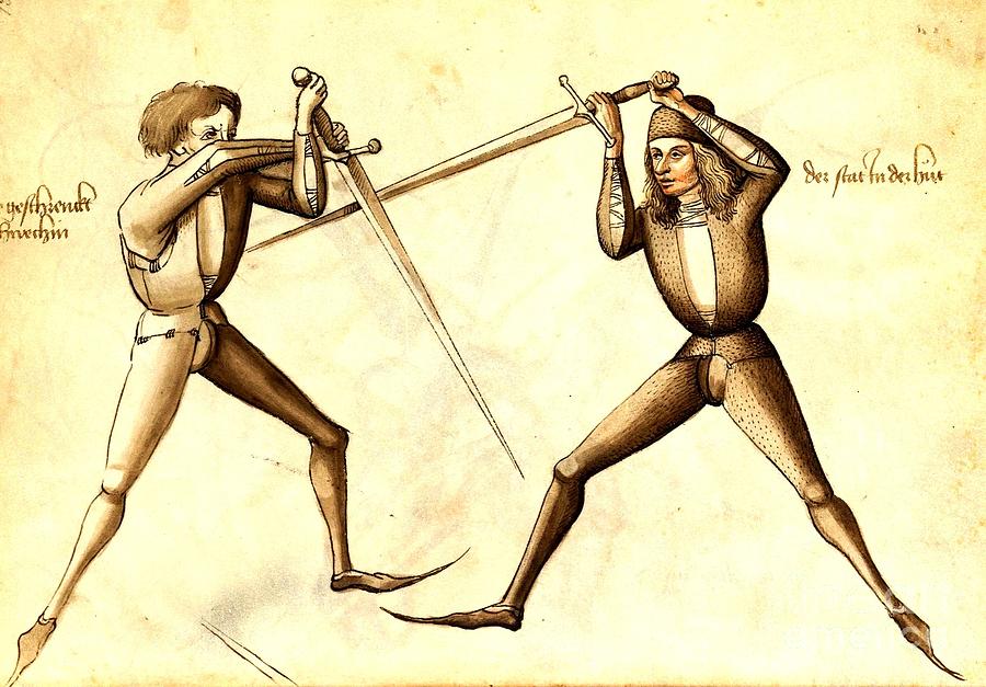 15th Century Fencing Painting