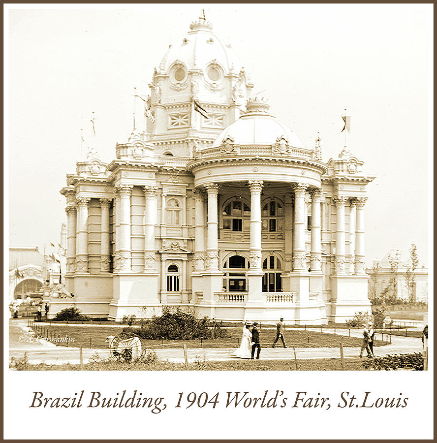 1904 Worlds Fair, Brazil Building Photograph by A Macarthur Gurmankin