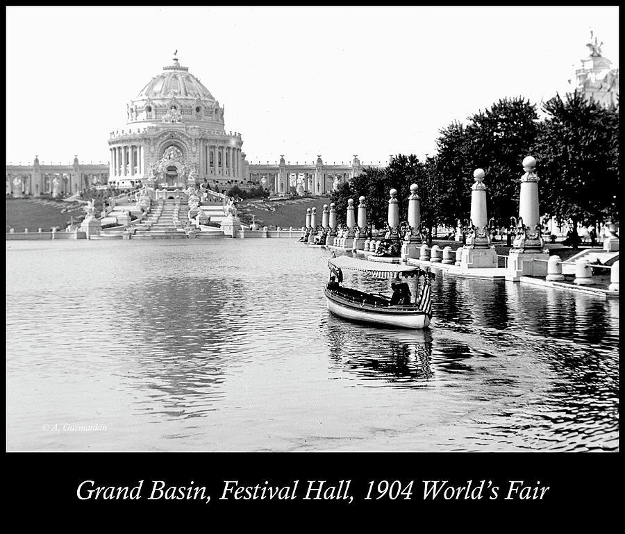 1904 Worlds Fair, Grand Basin, Festival Hall Photograph by A Macarthur Gurmankin