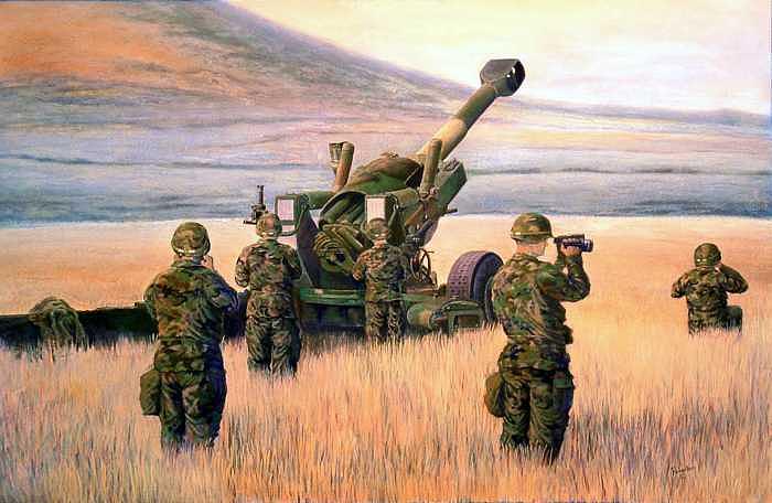 1-190th Artillery Print by Scott Robertson 1-190th Artillery Print by Scott Robertson