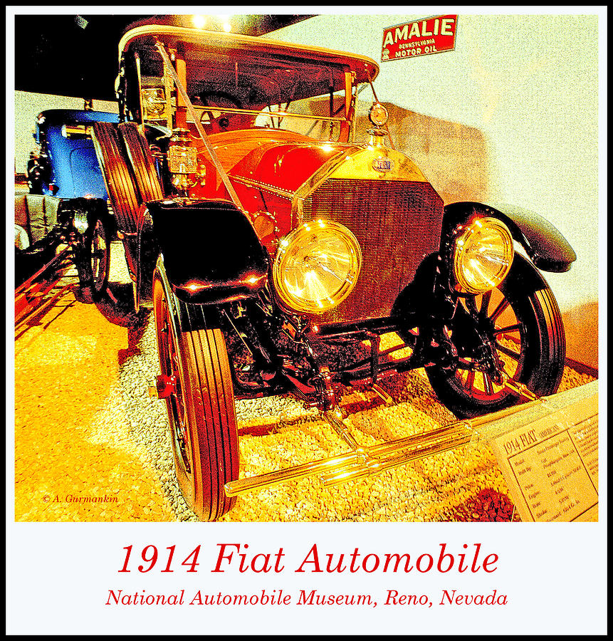1914 Fiat Classic Automobile Photograph by A Macarthur Gurmankin