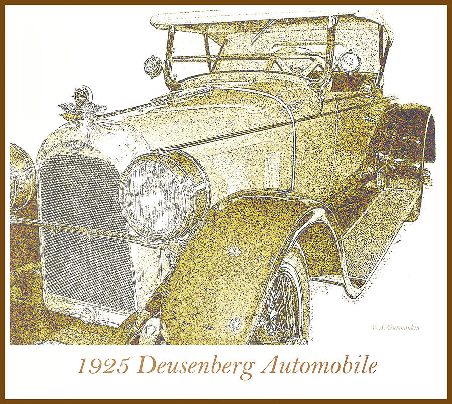 1925 Deusenberg Automobile #2 Photograph by A Macarthur Gurmankin