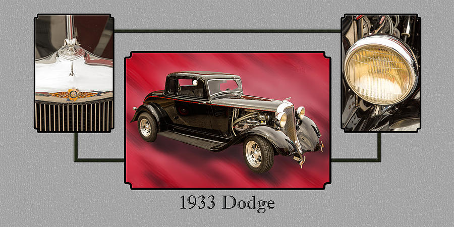 1933 Dodge Vintage Classic Car Automobile Photographs Fine Art P Photograph by M K Miller